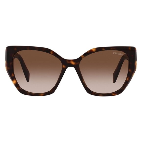 New PRADA Havana Rectangle SPR 19Z 2AU-6S1 Sunglasses Women - Picture 2 of 4